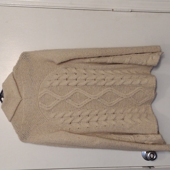 Free People Vintage Wool Blend Chunky Skirted Knit Cardigan Sweater Size XS - Picture 12 of 16